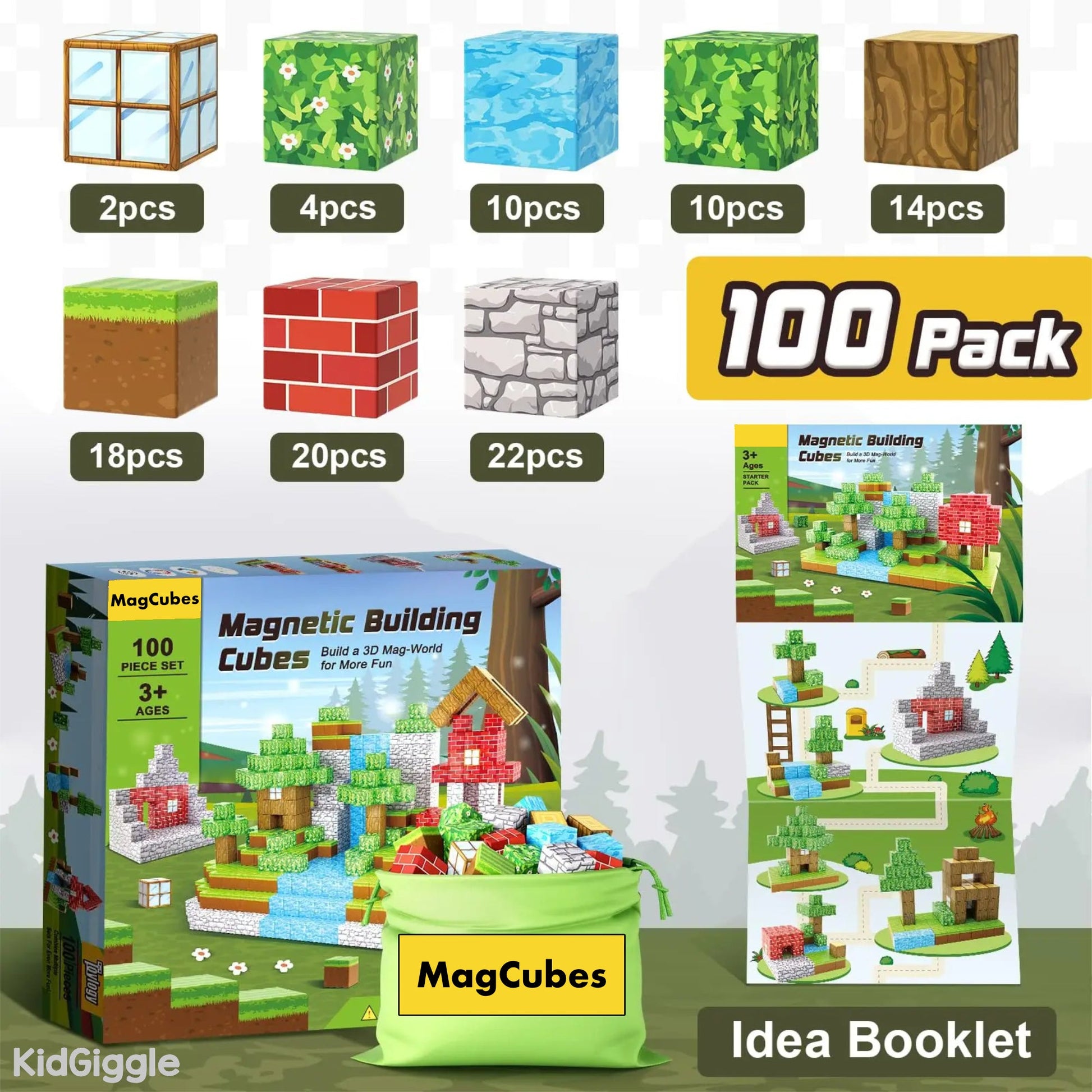 MagCubes™ Building Blocks - KidGiggle™